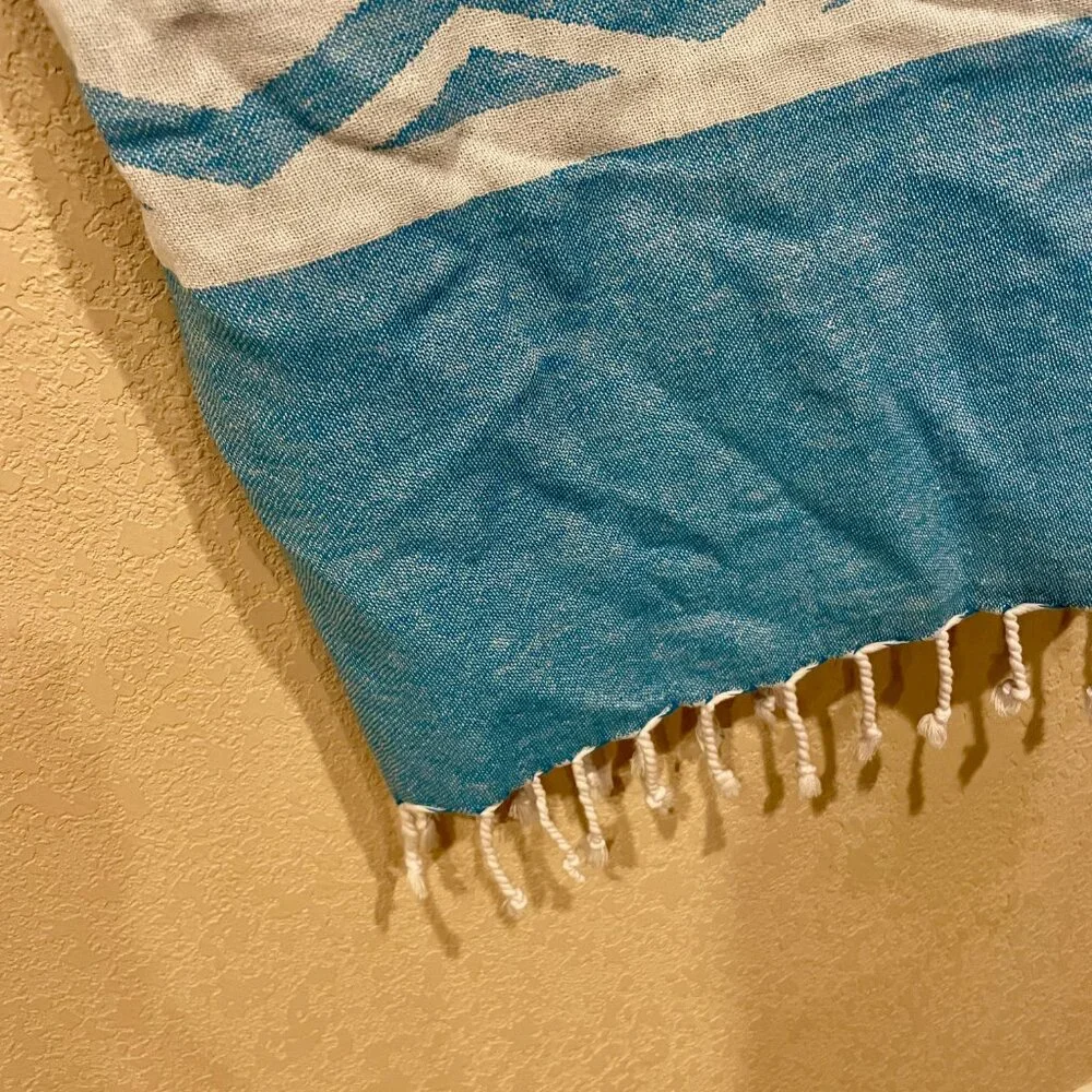 Terrytown Championship Blue White Striped‎ Beach Towel Swim Pool Blanket Wrap